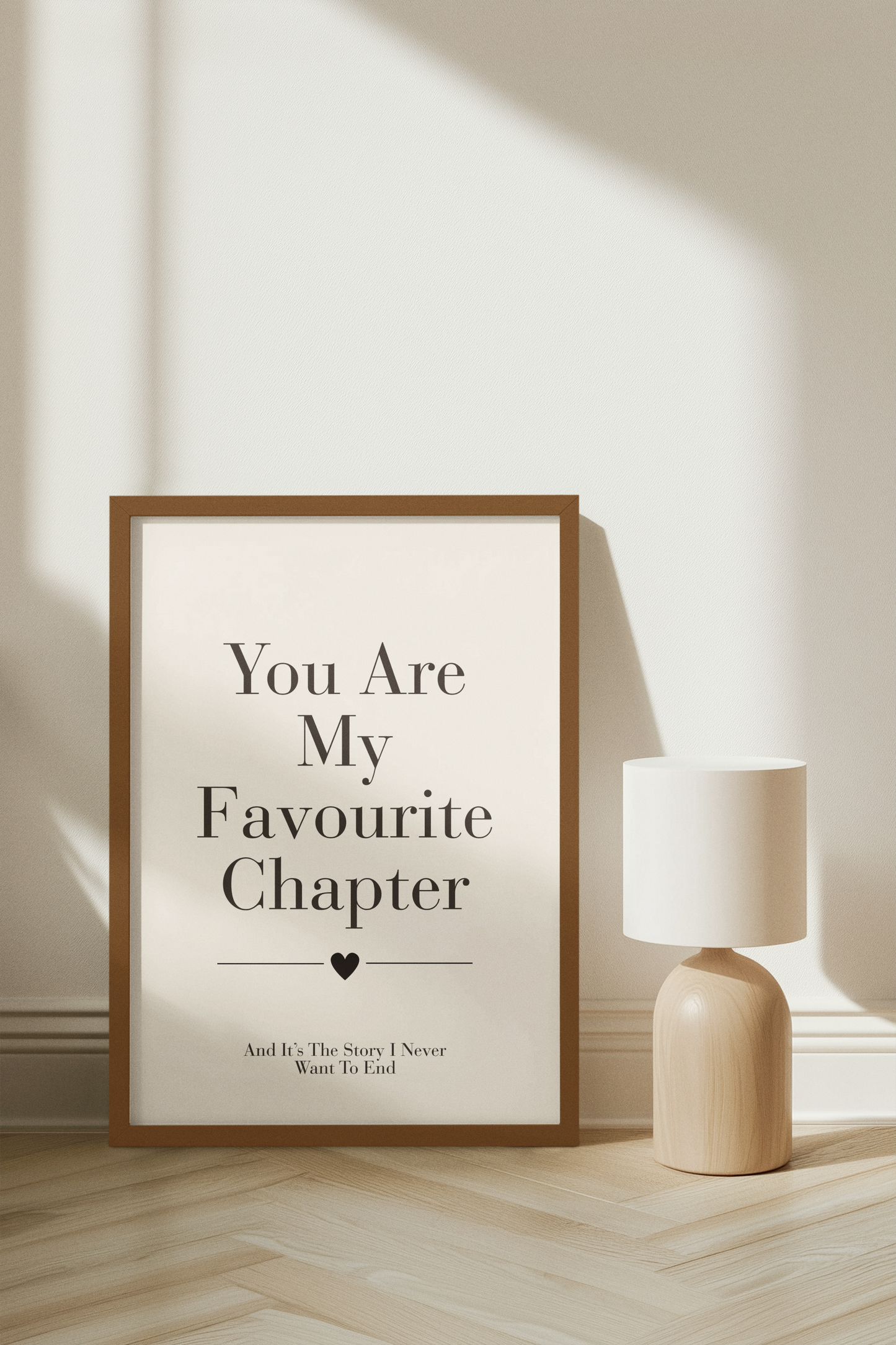 You Are My Favourite Chapter Romantic Print, Couple Wall Art And Bedroom Decor Poster