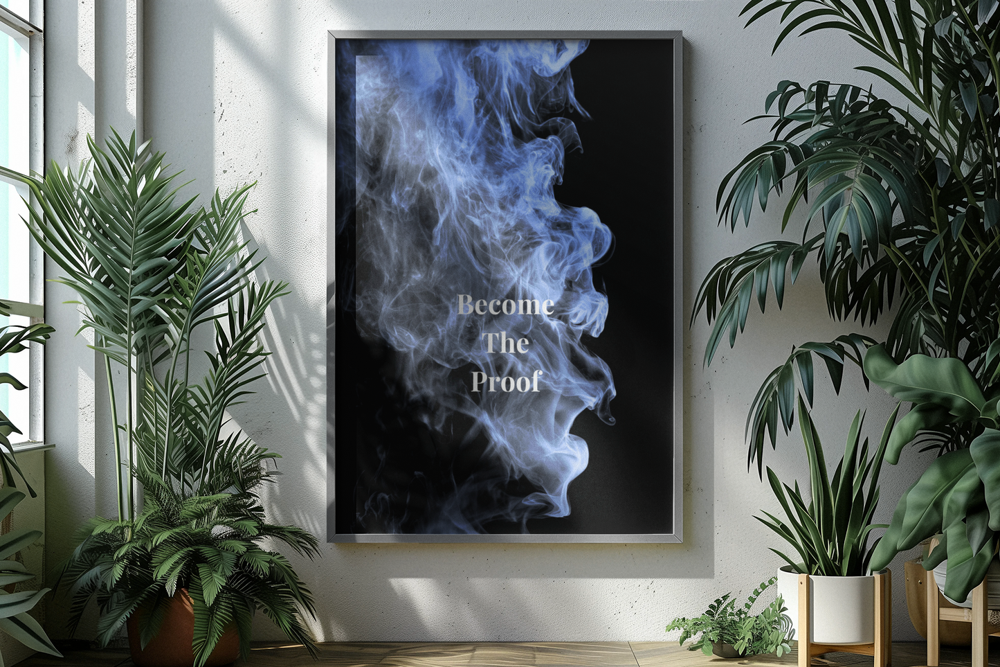 Become The Proof Motivational Print, Discipline Wall Art And Growth Mindset Poster