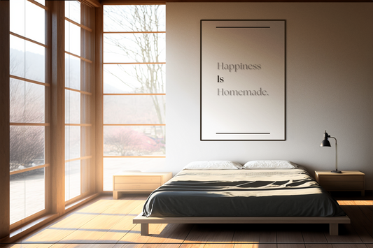 Happiness Is Homemade | Mindful Wall Art | Positive Quote Poster
