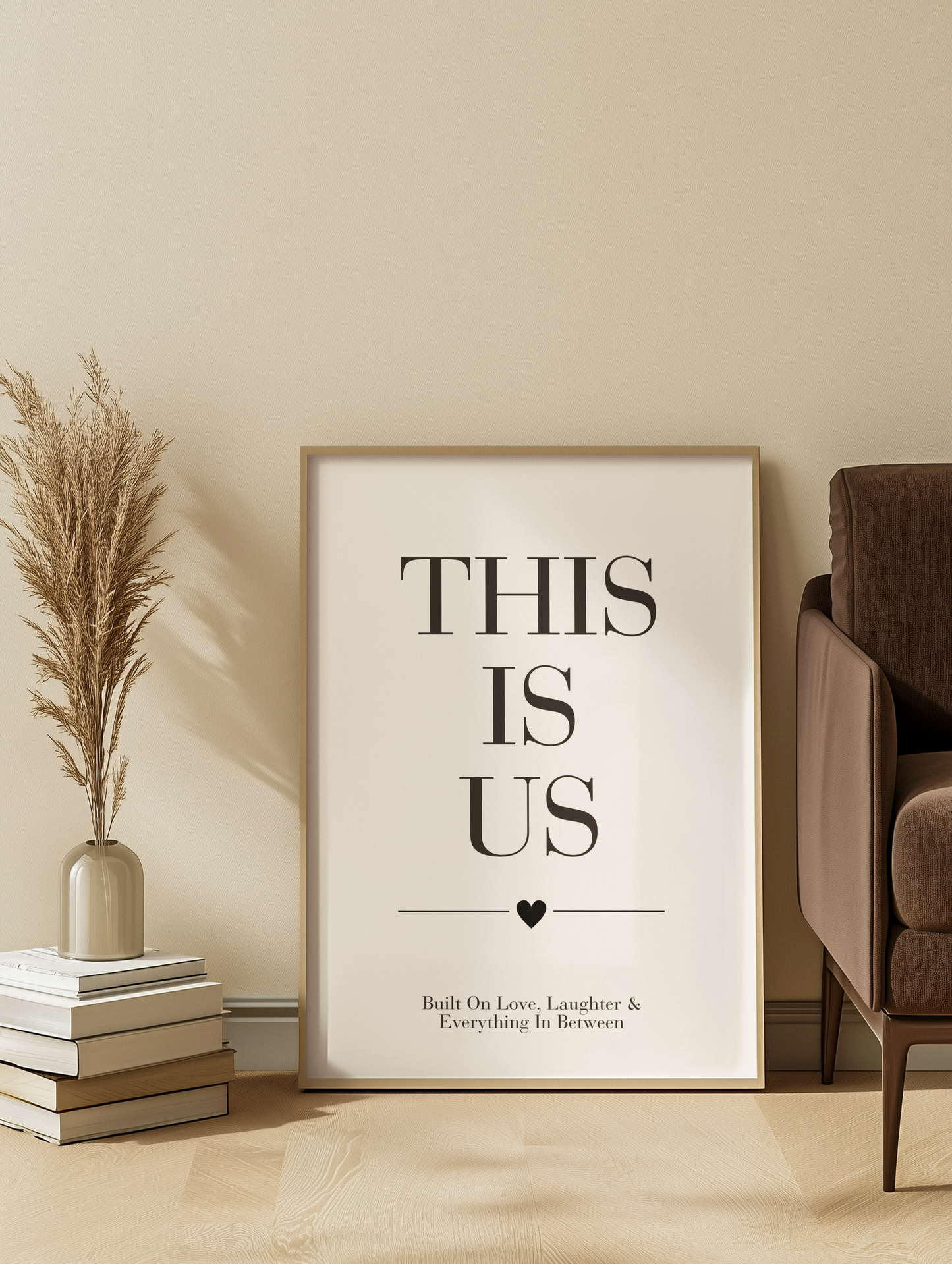 This Is Us Wall Art Print, Romantic Couple Quote Poster, Bedroom Wall Decor, Meaningful Anniversary Gift