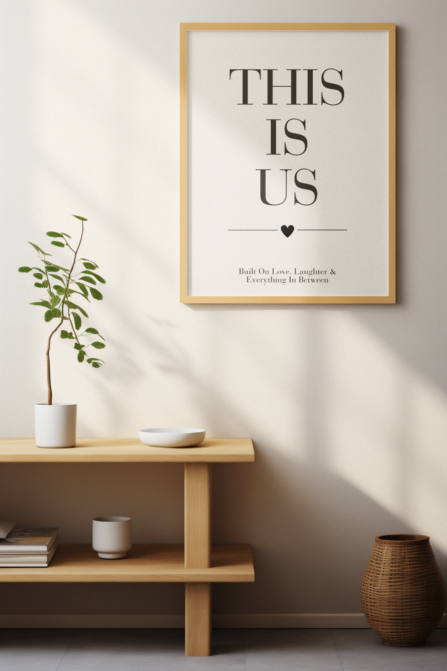 This Is Us Wall Art Print, Romantic Couple Quote Poster, Bedroom Wall Decor, Meaningful Anniversary Gift