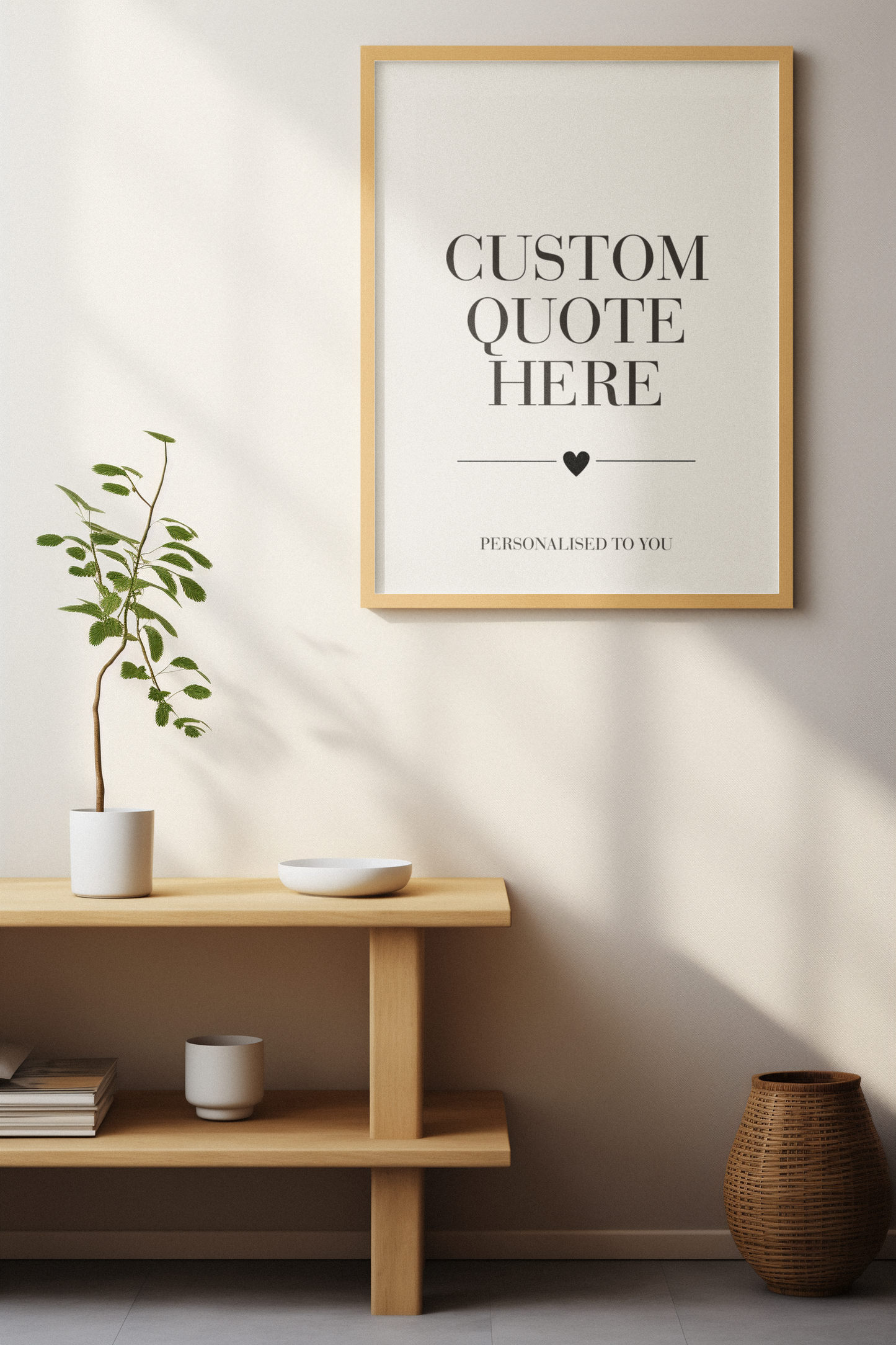 Custom Love Notes Wall Art Print, Personalised Romantic Quote Poster, Couple Gift, Bedroom Wall Decor, Anniversary Gift