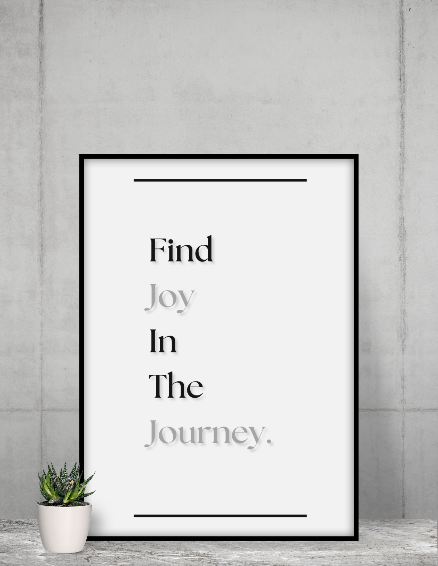 Find Joy In The Journey | Inspirational Quote Poster | Uplifting Wall Art For Home Or Office