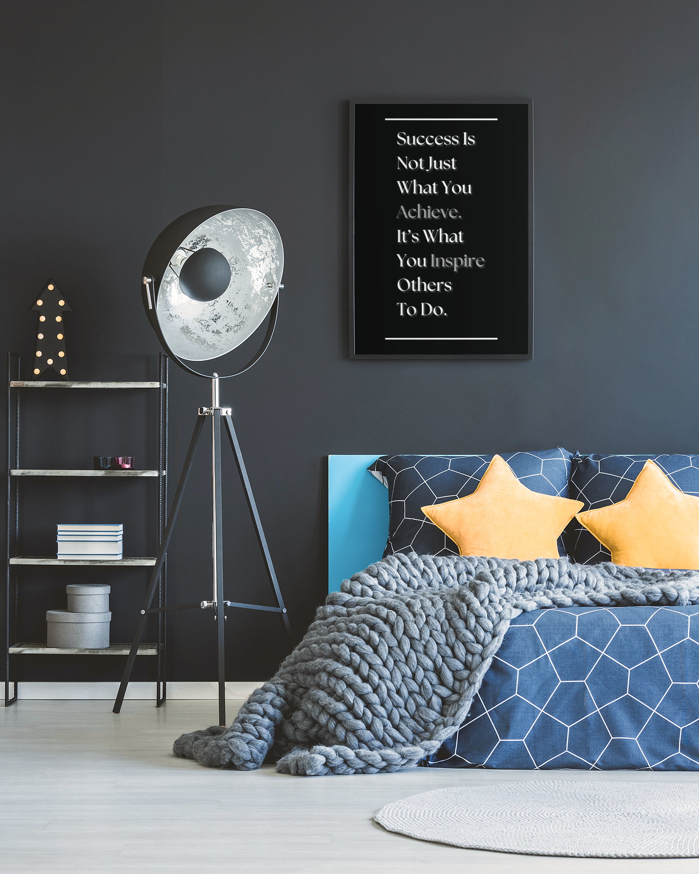 Success Is Not Just What You Achieve, It's What You Inspire Others To Do | Inspirational Quote Print | Leadership Wall Art